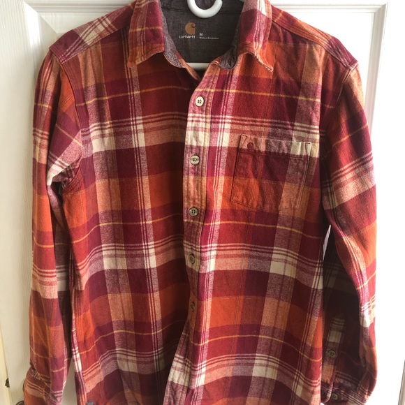 Mens’ Carhartt Hubbard Plaid Slim Shirt - Picture 2 of 8